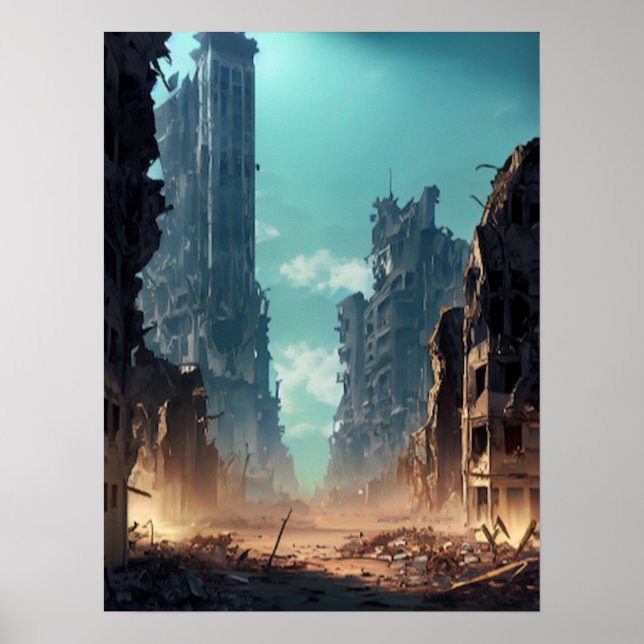 Destroyed City  Poster (Front)