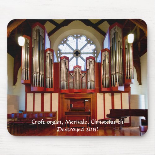 Destroyed pipe organ Merivale Christchurch Mouse Pad