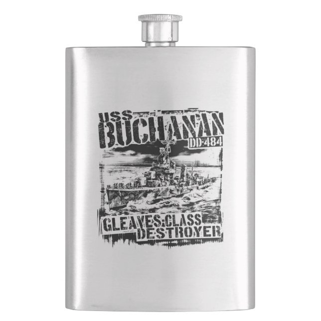 Destroyer Buchanan Flask (Front)