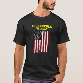 Destroyer USS Preble DLG-15 Father's Day Veteran's T-Shirt