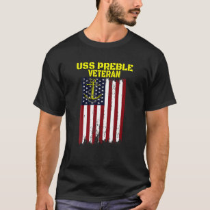 Destroyer USS Preble DLG-15 Father's Day Veteran's T-Shirt