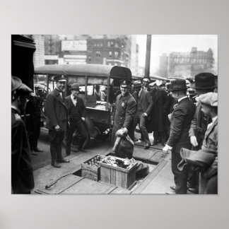 Destroying Booze - Prohibition Era - 1923 Poster
