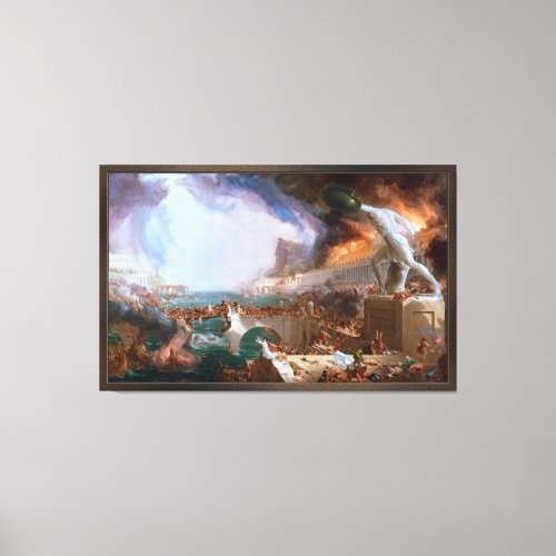 Destruction from The Course of Empire Canvas Print