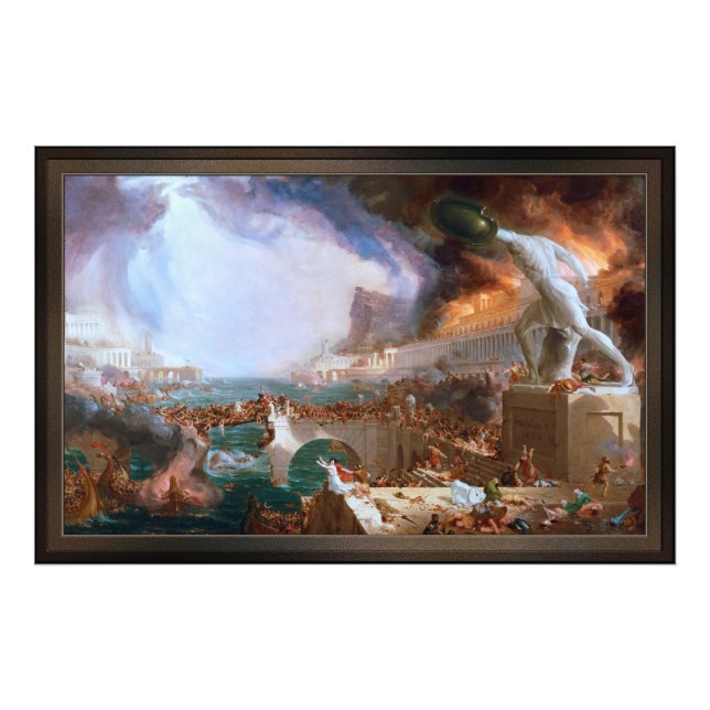 Destruction from The Course of Empire Photo Print (Front)