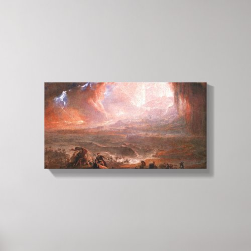 Destruction Of Pompeii And Herculaneum Canvas Print