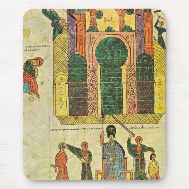 Destruction of the first temple by Nebuchadnezzar Mouse Pad (Front)