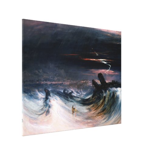 Destruction of Tyre by John Martin (1840) Canvas Print | Zazzle