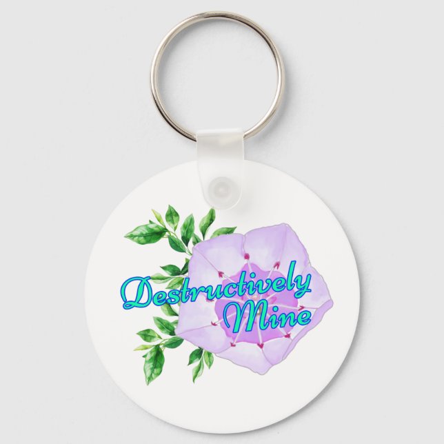 Destructively Mine Keychain (Front)