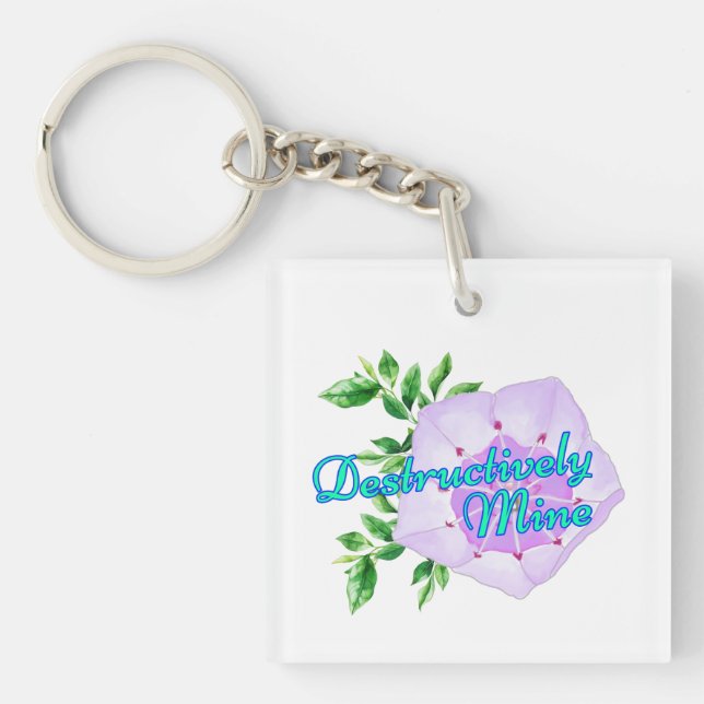 Destructively Mine Keychain (Front)