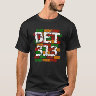 313 Detroit Area Code Shirt Unisex Heavy Cotton Tee Detroit 