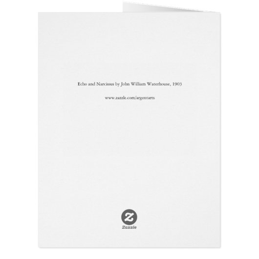 Detail: Echo and Narcissus by John Waterhouse (Back)