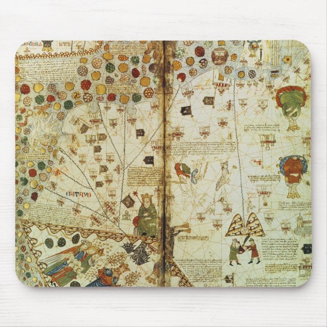 Detail from a Catalan World Map Mouse Pad (Front)