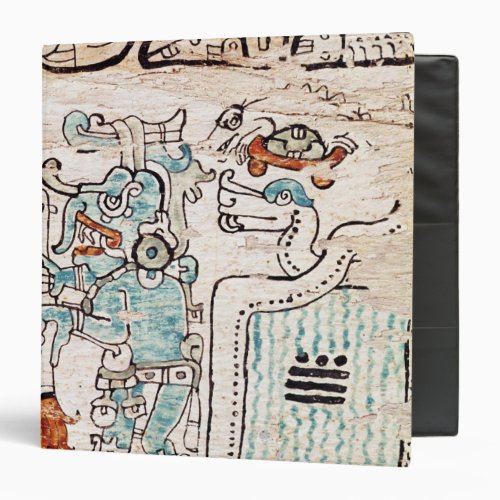 Detail from a Mayan codex 3 Ring Binder