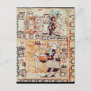 Detail from a Mayan Codex Postcard