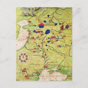 Detail from Europe and Central Asia Postcard