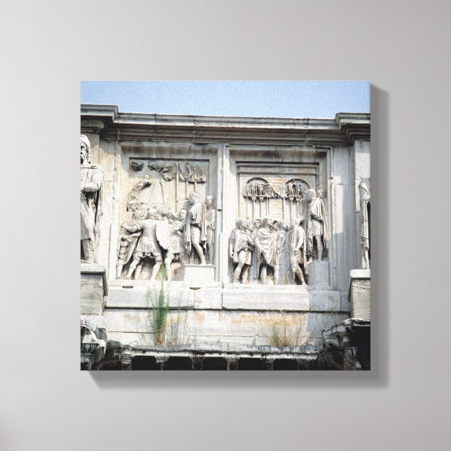 Detail from the Arch Constantine Canvas Print (Front)
