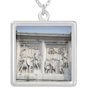 Detail from the Arch Constantine Silver Plated Necklace