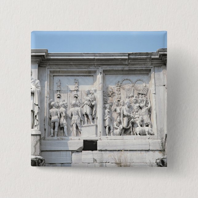 Detail from the Arch of Constantine Pinback Button (Front)