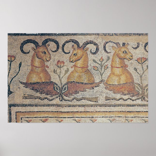 Detail from the border of a pavement poster (Front)