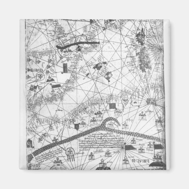 Detail from the Catalan Atlas, 1375 Magnet (Front)