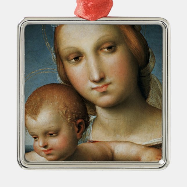Detail from <Virgin and Child> Attributed to Rapha Metal Ornament (Front)