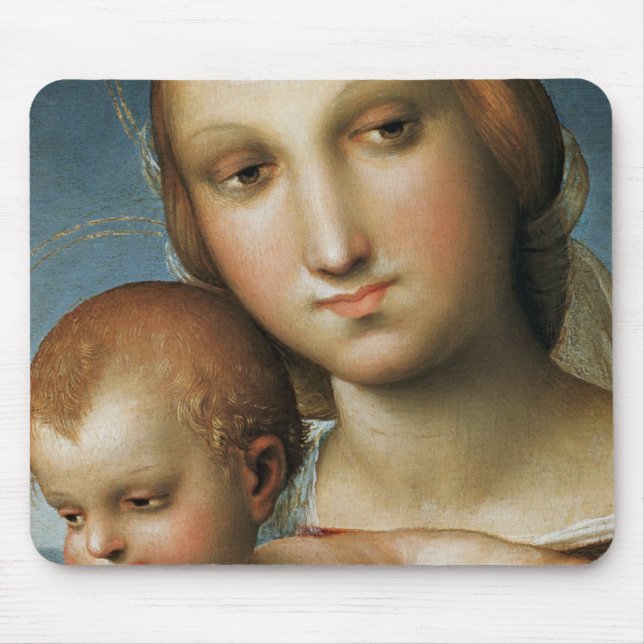 Detail from <Virgin and Child> Attributed to Rapha Mouse Pad (Front)