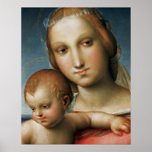 Detail from <Virgin and Child> Attributed to Rapha Poster