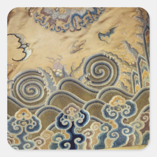 Detail of a funerary robe, Qing Dynasty Square Sticker