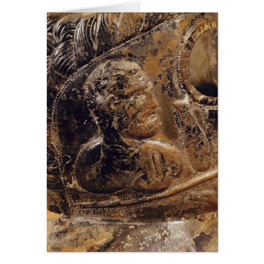 Detail of a gladiator's mask cards (Front)