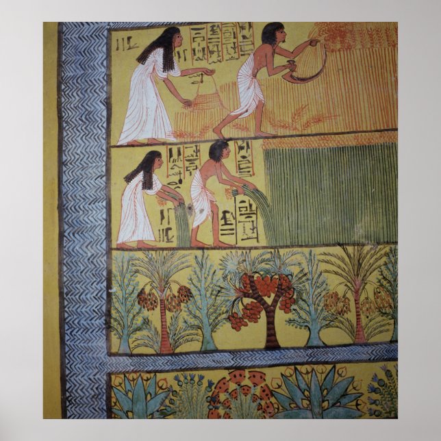 Detail of a harvest scene on the East Wall Poster (Front)