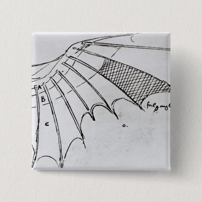 Detail of a mechanical wing button (Front)