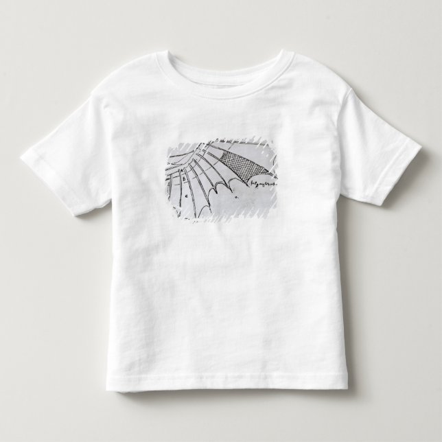 Detail of a mechanical wing toddler t-shirt (Front)