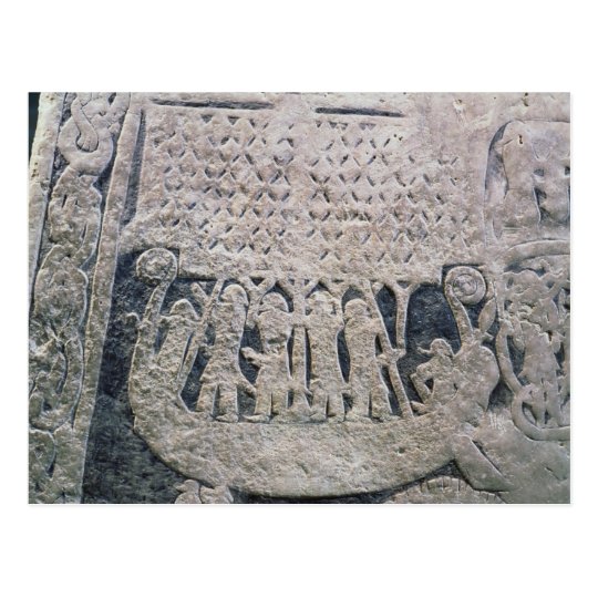 Detail of a picture stone postcard