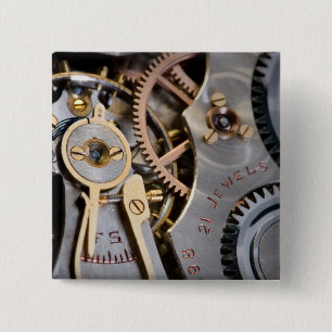 Detail of a pocket watch button