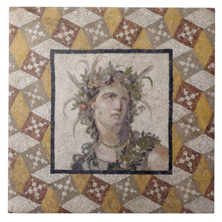 Detail of a Roman Mosaic Floor Panel - Tile