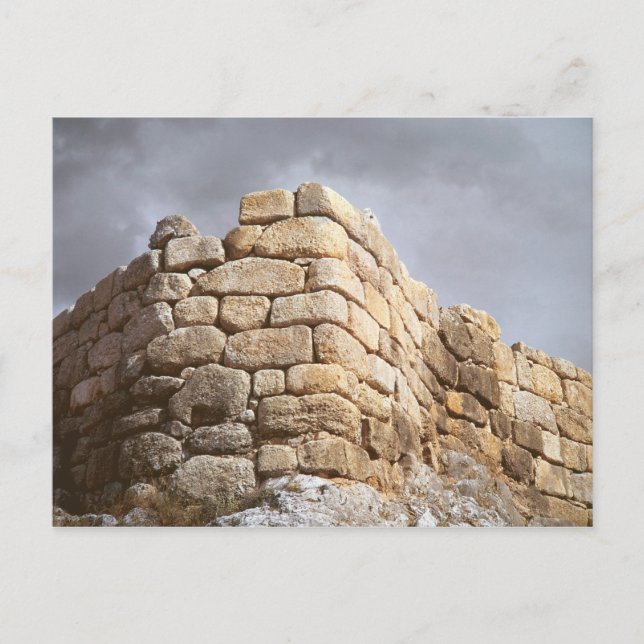 Detail of a stone wall postcard (Front)