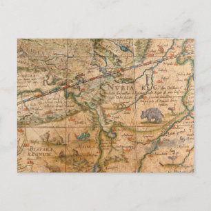 Detail of Africa from a Globe Postcard