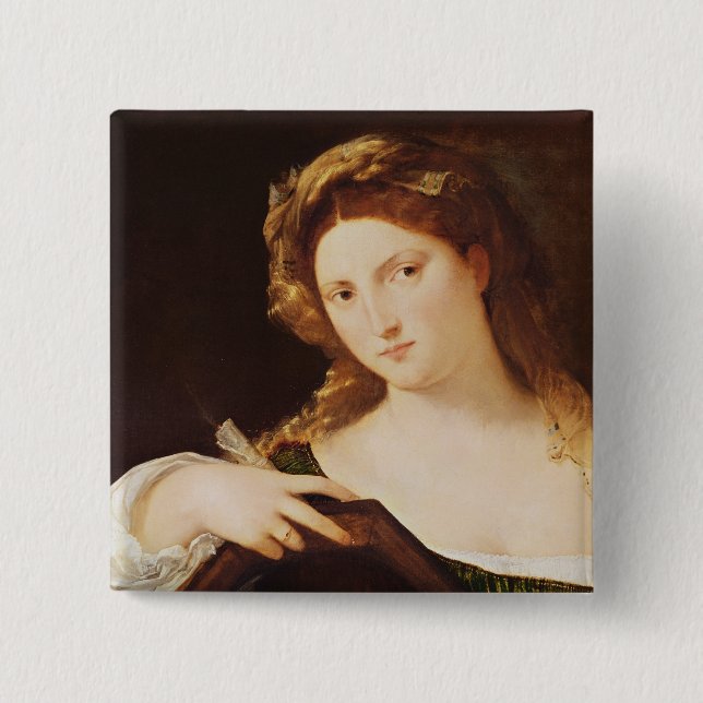 Detail of Allegory of Vanity Pinback Button (Front)