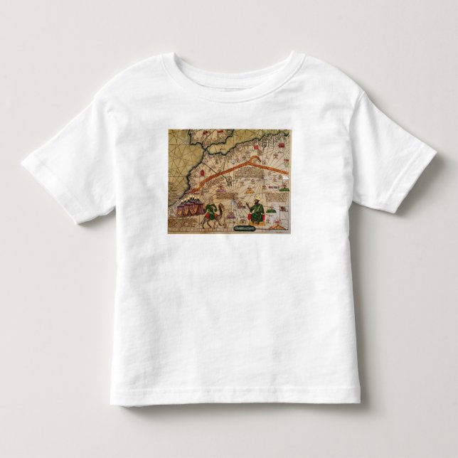 Detail of Copy of a Catalan Map of Europe Toddler T-shirt (Front)