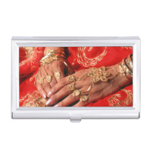 Detail Of Elaborate Jewelry Business Card Case