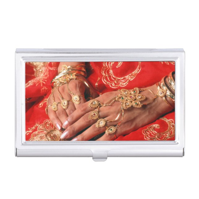 Detail Of Elaborate Jewelry Business Card Case (Front)