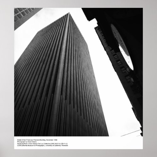Detail of Financial Building 1966 by Ansel Adams Poster