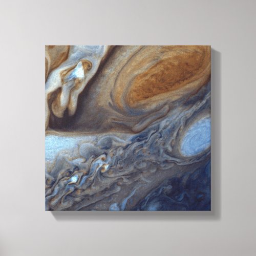 Detail of Jupiter Atmosphere Great Red Spot Canvas Print