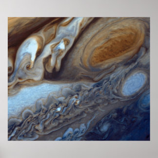 Detail of Jupiter Atmosphere Great Red Spot Poster