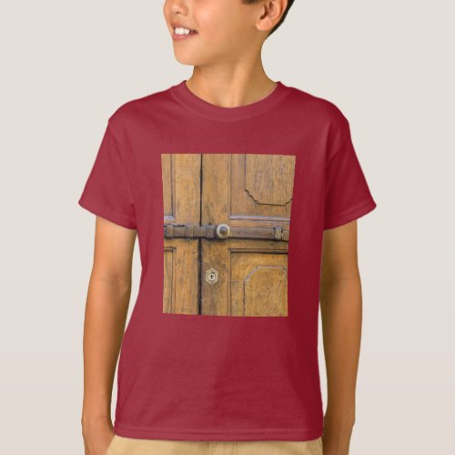 detail of old wooden door T_Shirt