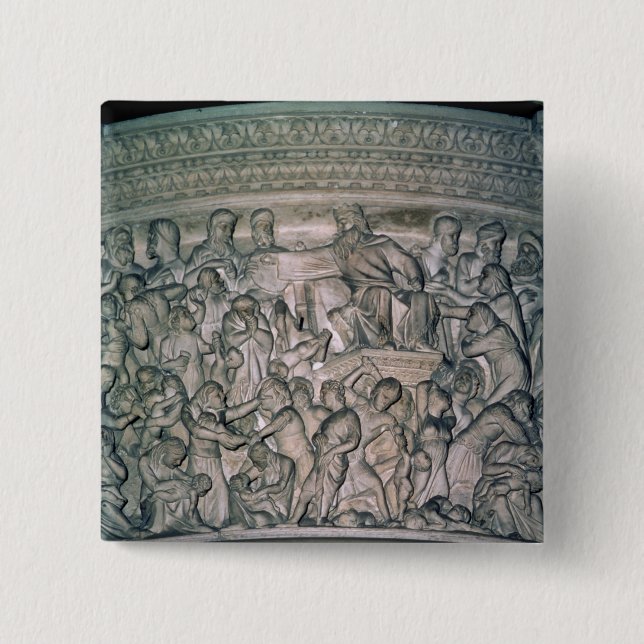 Detail of Pulpit, 1302-10 Button (Front)