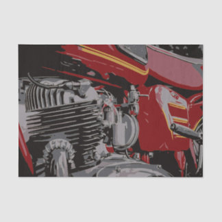 Detail of Red Motorcycle Tissue Paper