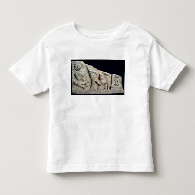 Detail of relief frieze depicting a seated toddler t-shirt (Front)
