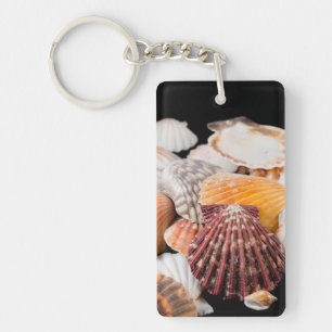 Detail Of Seashells From Around The World 2 Keychain