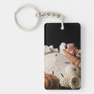 Detail Of Seashells From Around The World Keychain